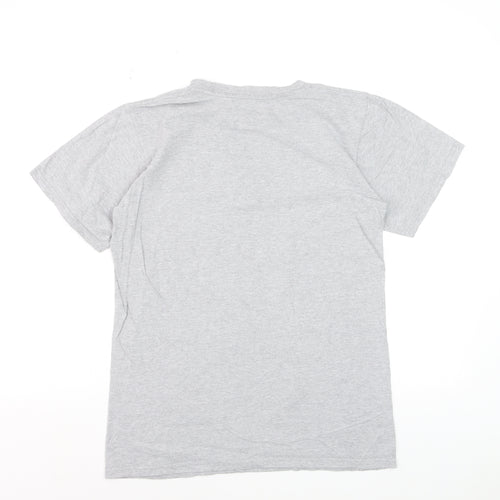 adidas Mens Grey Chicago Bulls Short Sleeve Graphic T-Shirt S