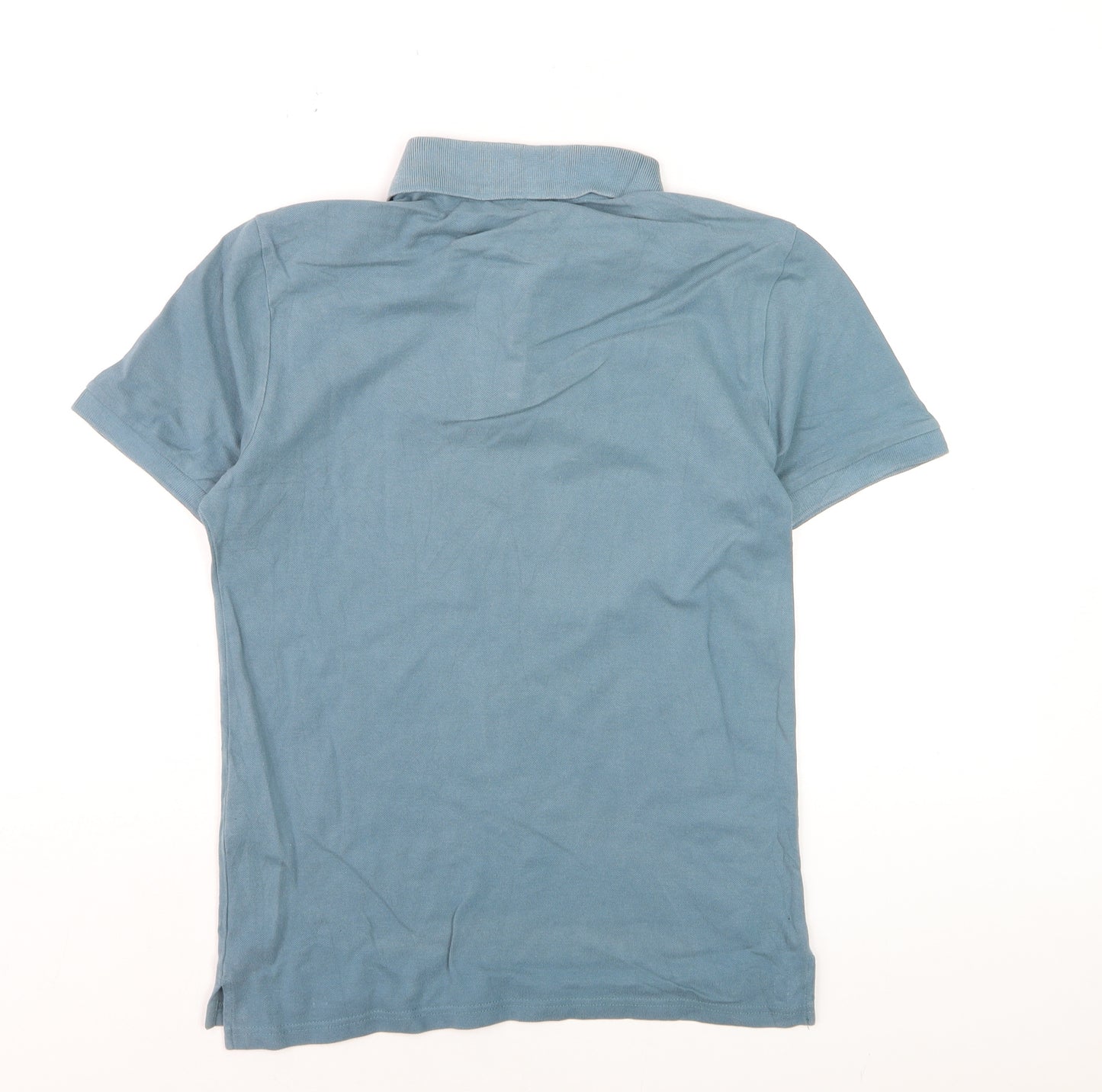 Calvin Klein Jeans Men's Blue Slim Fit Cotton Polo Shirt Size S