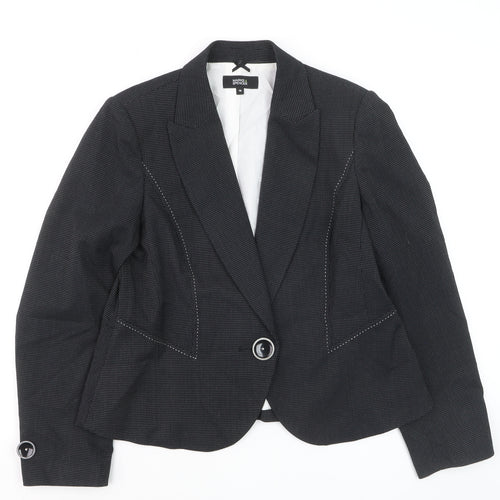 Marks and Spencer Women's Black Size 16 Single-Breasted Blazer