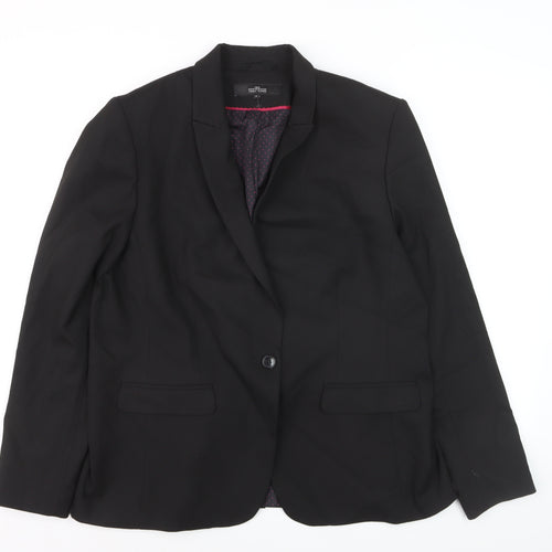 Next Tailoring Women’s Black Blazer Size 18 Classic Single-Breasted Jacket