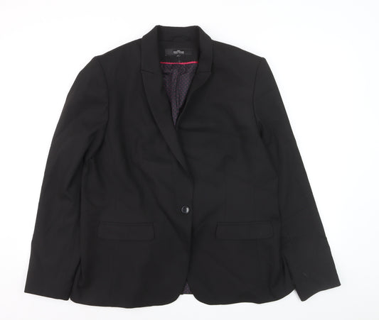 Next Tailoring Women’s Black Blazer Size 18 Classic Single-Breasted Jacket