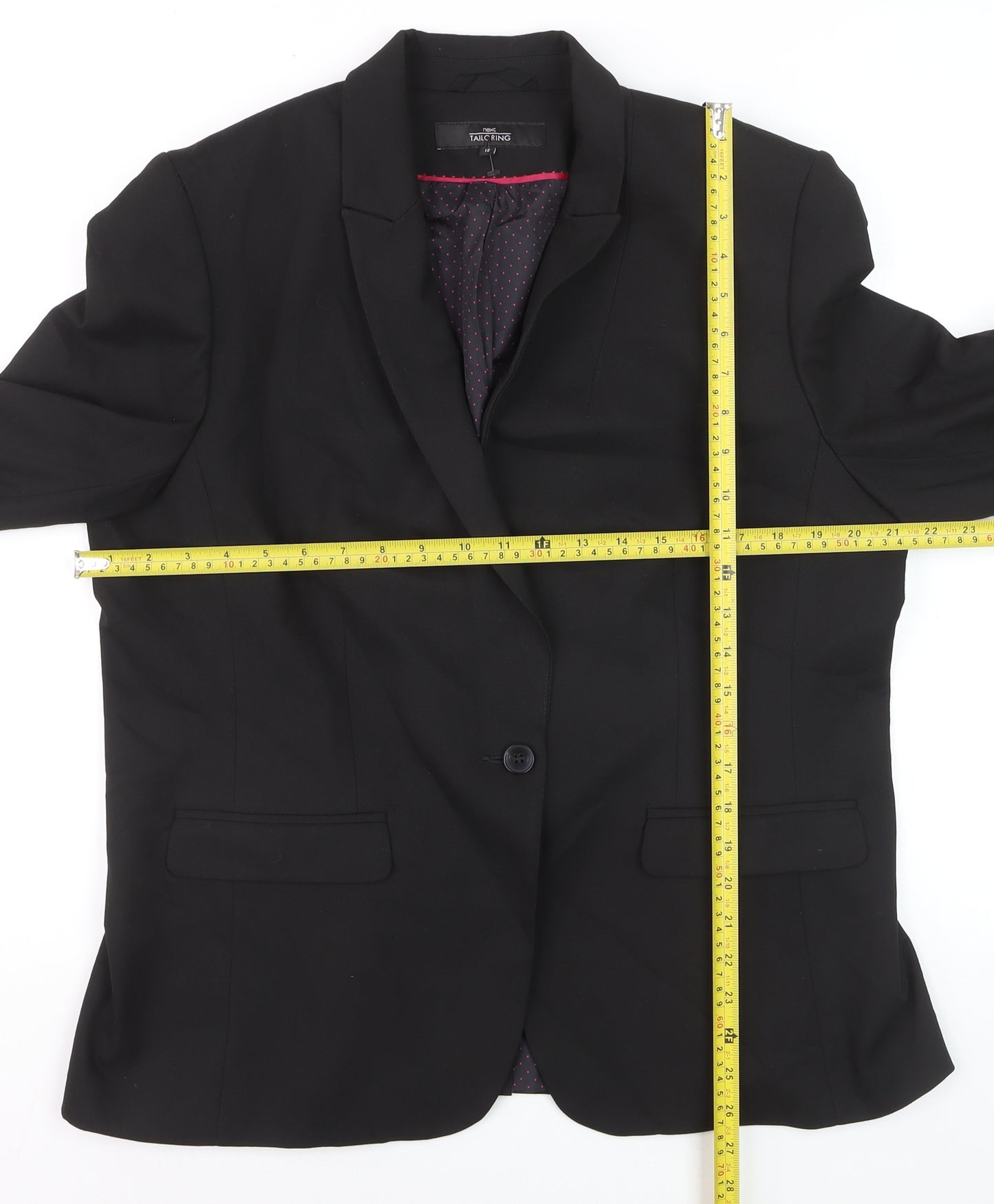 Next Tailoring Women’s Black Blazer Size 18 Classic Single-Breasted Jacket