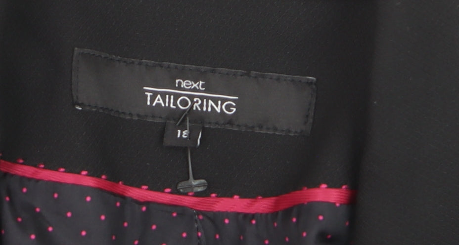Next Tailoring Women’s Black Blazer Size 18 Classic Single-Breasted Jacket