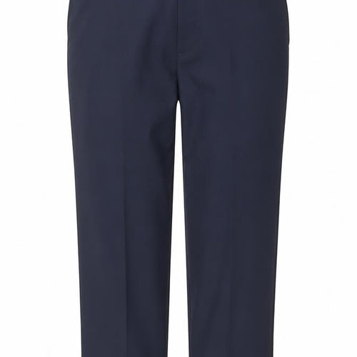 Marks and Spencer Women Navy Blue Regular Chino Trousers Size 38in