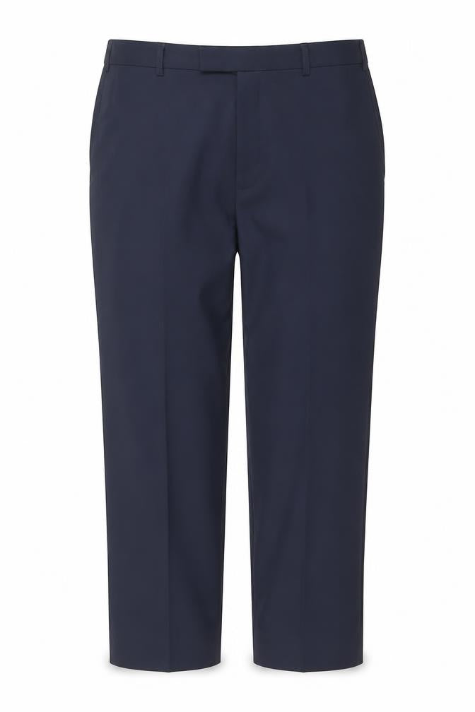 Marks and Spencer Women Navy Blue Regular Chino Trousers Size 38in