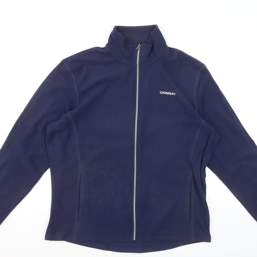 Donnay Men's Blue Fleece Full Zip Sweatshirt Size L