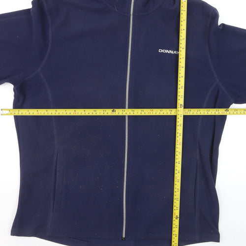 Donnay Men's Blue Fleece Full Zip Sweatshirt Size L