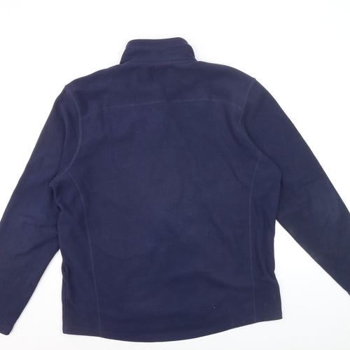 Donnay Men's Blue Fleece Full Zip Sweatshirt Size L