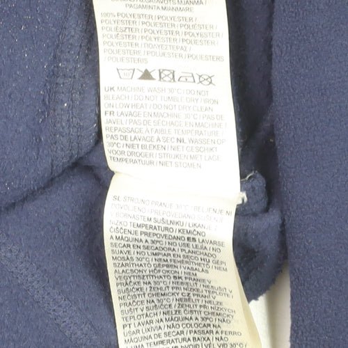 Donnay Men's Blue Fleece Full Zip Sweatshirt Size L
