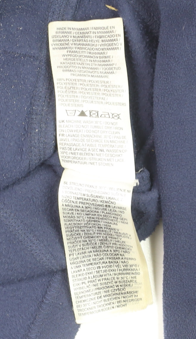 Donnay Men's Blue Fleece Full Zip Sweatshirt Size L