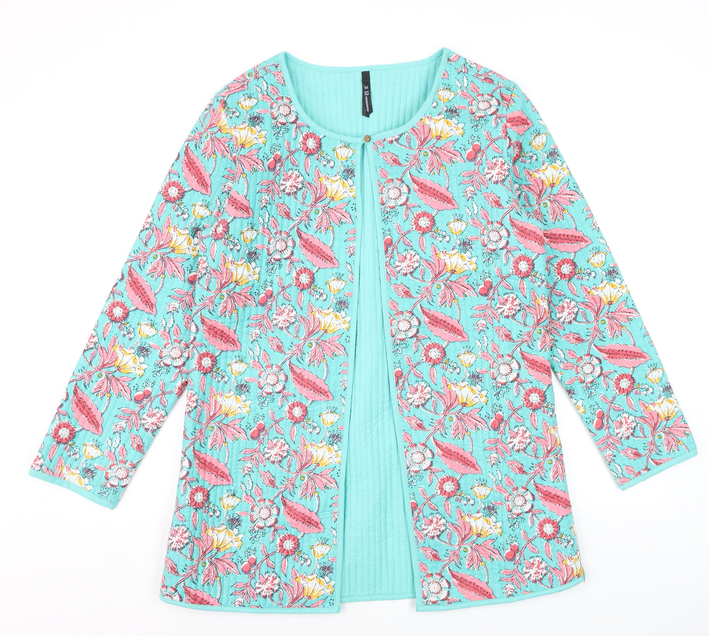 HERE&NOW Women’s Multicoloured Floral Cotton Quilted Jacket Size M