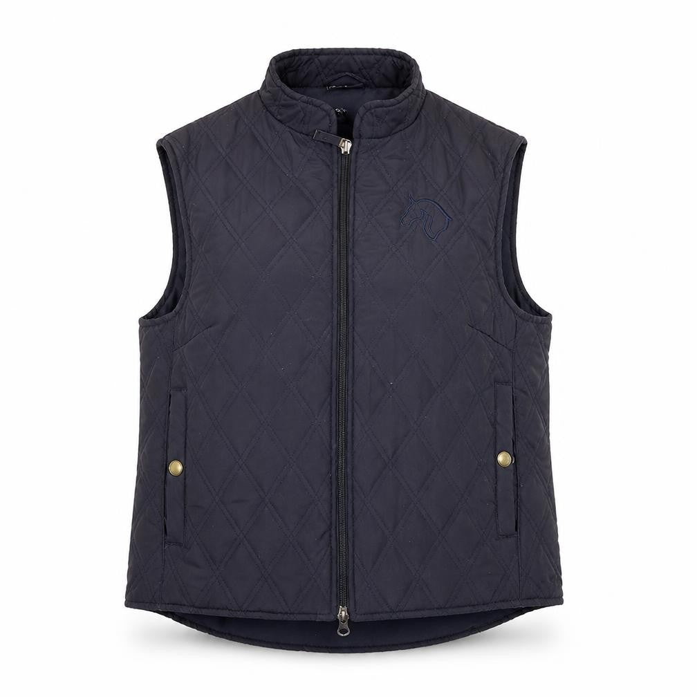 Mary Anne Women's Blue Quilted Equestrian Waistcoat Size 12