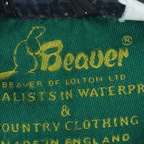 Beaver of Bolton Men's Blue Quilted Waterproof Country Jacket Size 42
