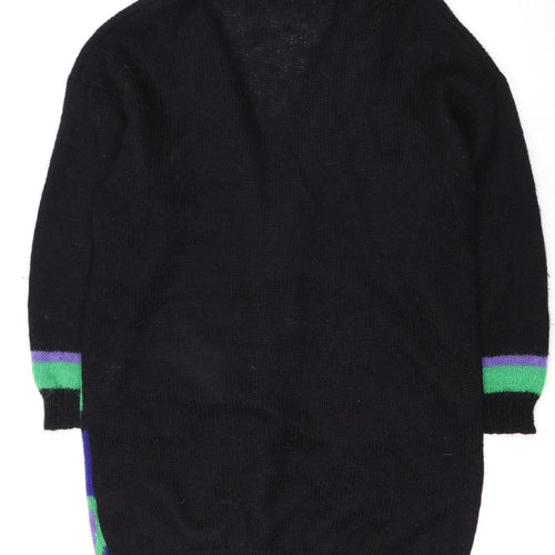 Essence Women's Multicoloured Mohair Knit 80s Retro Cardigan Size 26