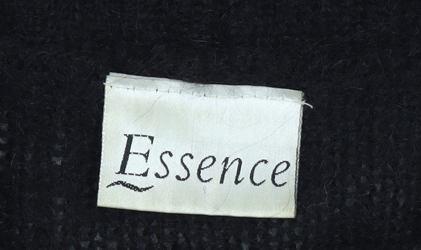 Essence Women's Multicoloured Mohair Knit 80s Retro Cardigan Size 26