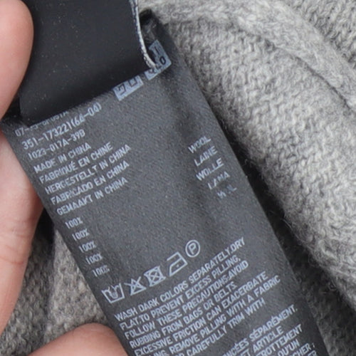 Uniqlo Women Grey Wool Crew Neck Pullover Jumper Size S