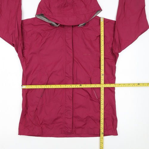 Rohan Womens Red Waterproof Hooded Lightweight Rain Jacket Size S