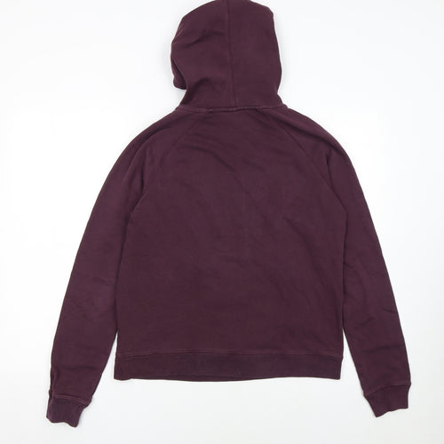 Nike Womens Burgundy Pullover Hoodie Size M Cotton Blend