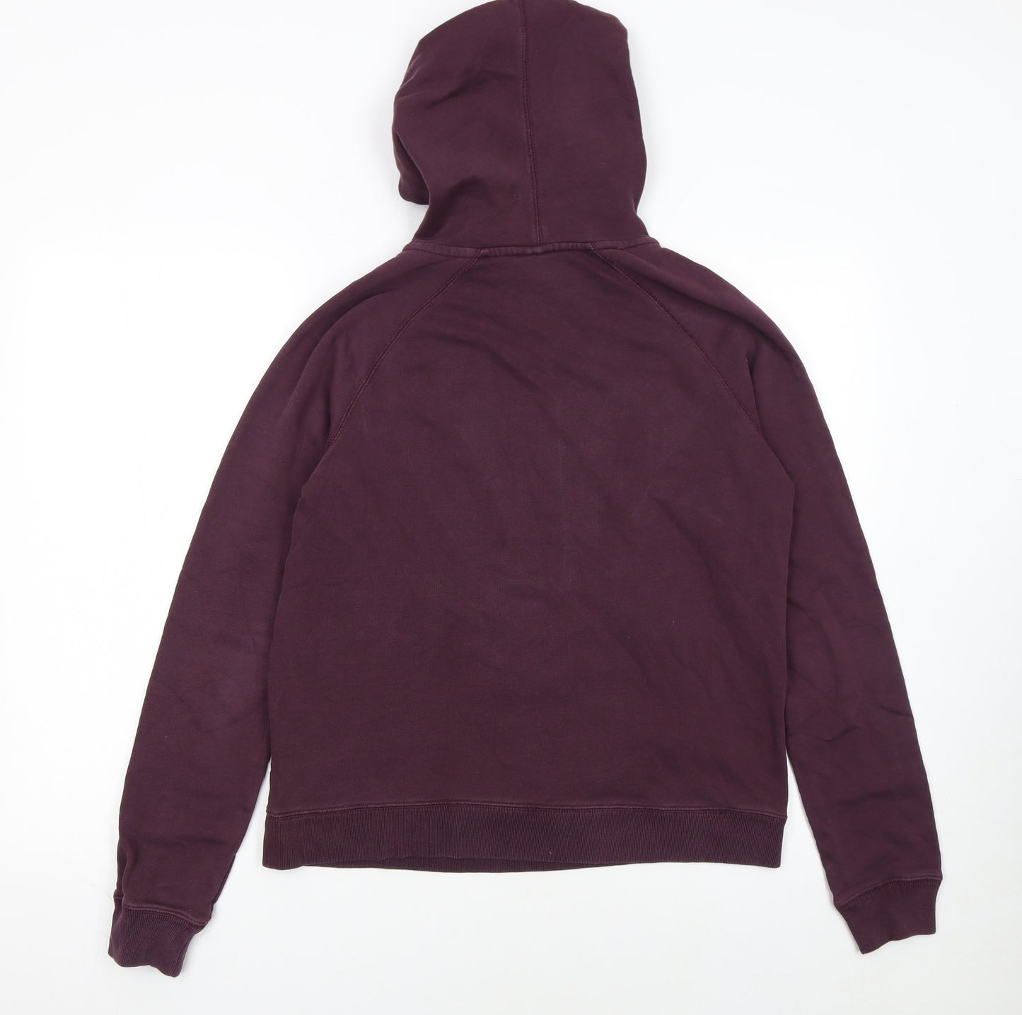 Nike Womens Burgundy Pullover Hoodie Size M Cotton Blend