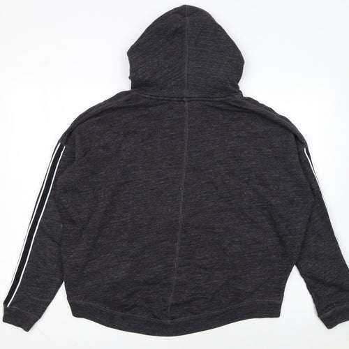 Nike Women's Black Pullover Hoodie M Cotton Logo Sportswear