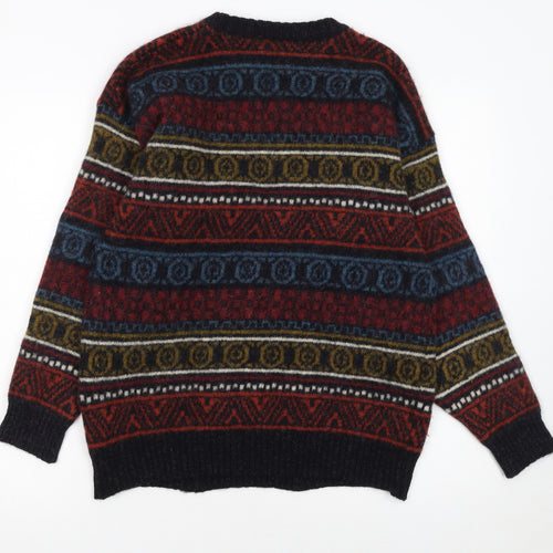 Next Mens Multicoloured Fair Isle Wool Jumper Size M