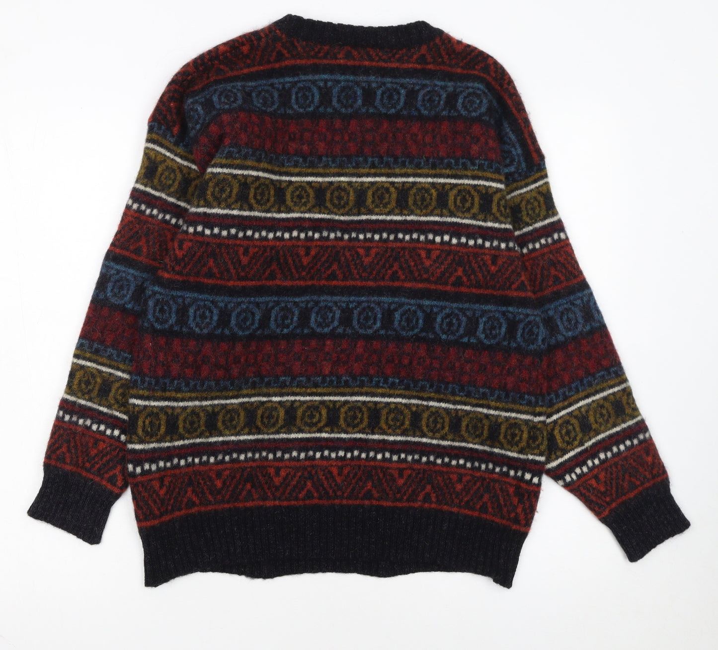 Next Mens Multicoloured Fair Isle Wool Jumper Size M