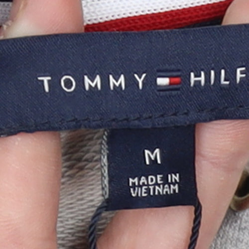 Tommy Hilfiger Women’s Grey Hoodie T-Shirt Dress M Casual Logo