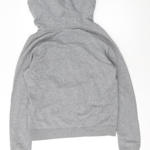 Nike Womens Grey Pullover Hoodie Medium Cotton Blend Casual