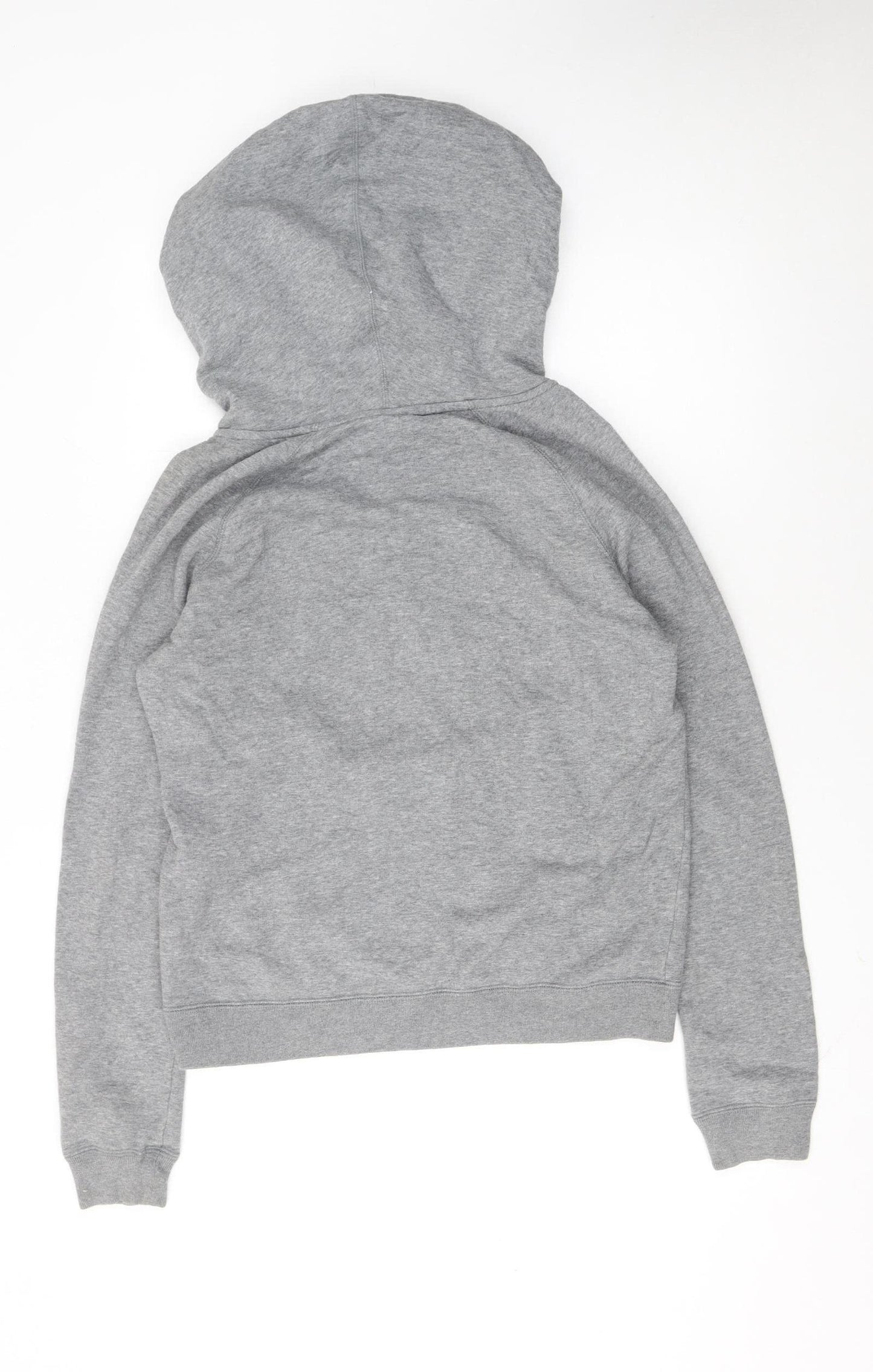 Nike Womens Grey Pullover Hoodie Medium Cotton Blend Casual