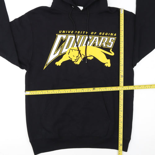 Champion Men's Black Pullover Hoodie Small University Graphic Fleece