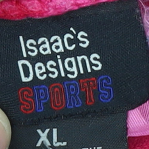 Isaac's Designs Sports Women's Multicoloured Tie-Dye Full Zip Hoodie XL
