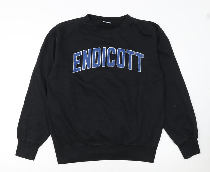 MV Sport Men's Black Endicott College Pullover Sweatshirt Size S