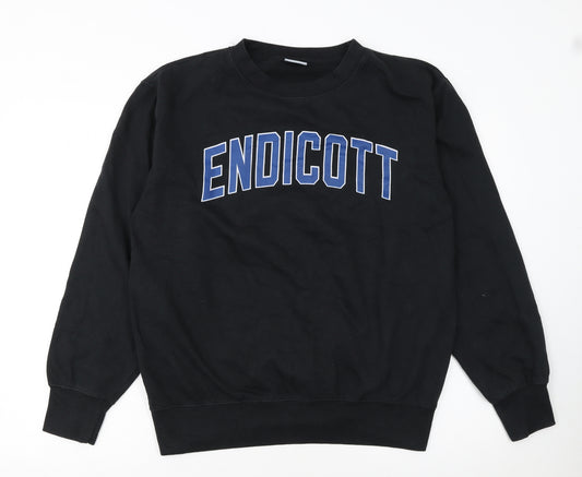 MV Sport Men's Black Endicott College Pullover Sweatshirt Size S