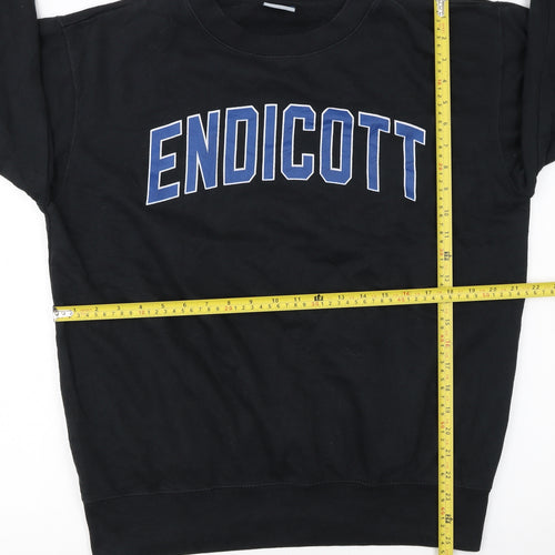 MV Sport Men's Black Endicott College Pullover Sweatshirt Size S