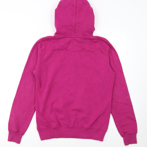 Nike Womens Pink Full Zip Hoodie M Cotton Blend Casual