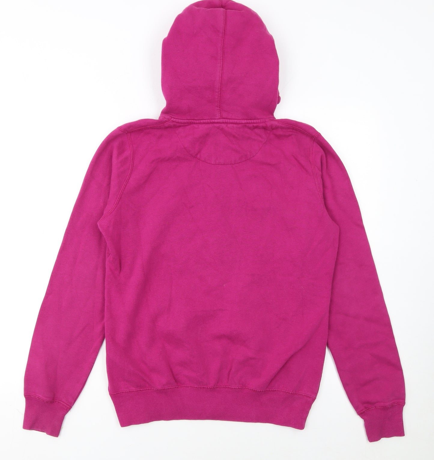 Nike Womens Pink Full Zip Hoodie M Cotton Blend Casual
