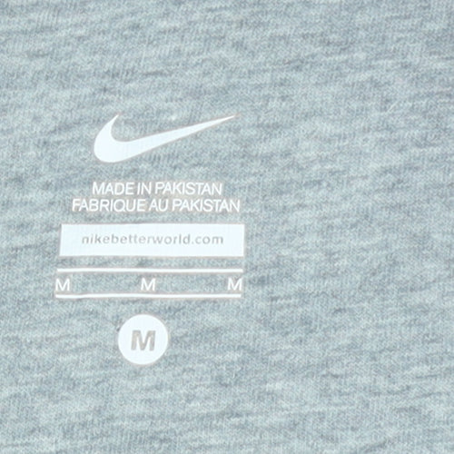 Nike Womens Pink Full Zip Hoodie M Cotton Blend Casual