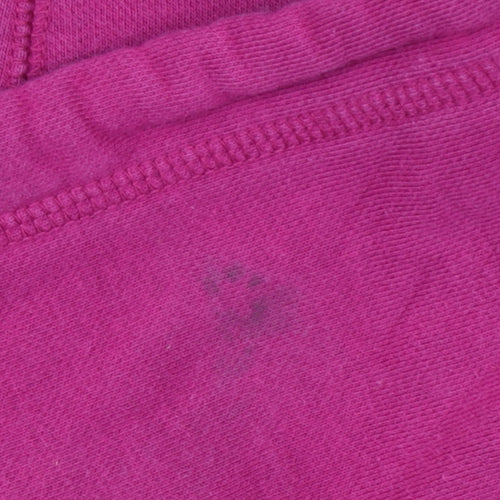 Nike Womens Pink Full Zip Hoodie M Cotton Blend Casual