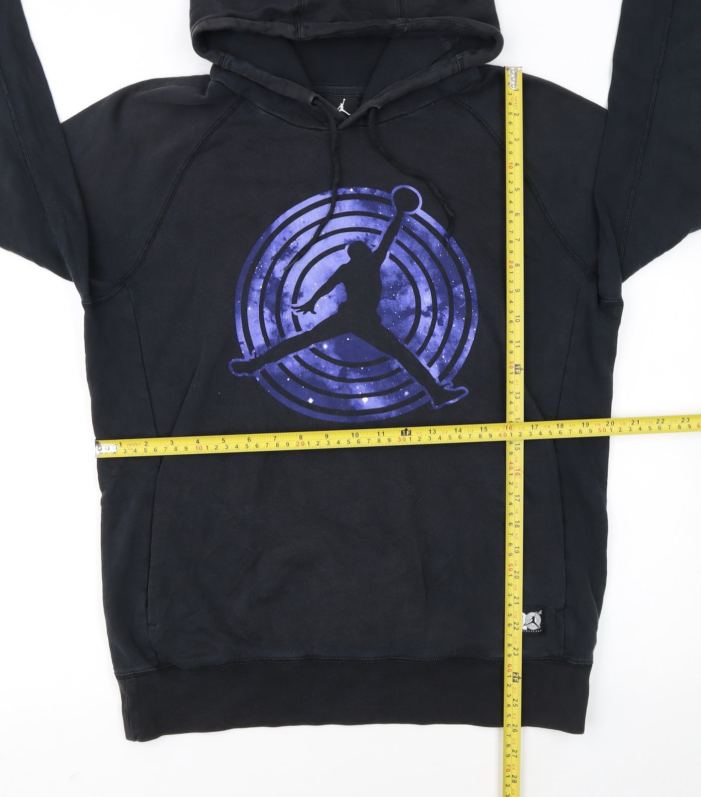 Jordan Mens Black Pullover Hoodie M Sports Graphic Print