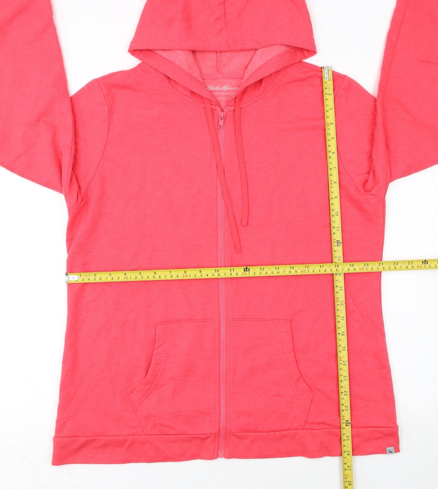 Eddie Bauer Women's Coral Full Zip Hoodie Size XL Cotton Blend