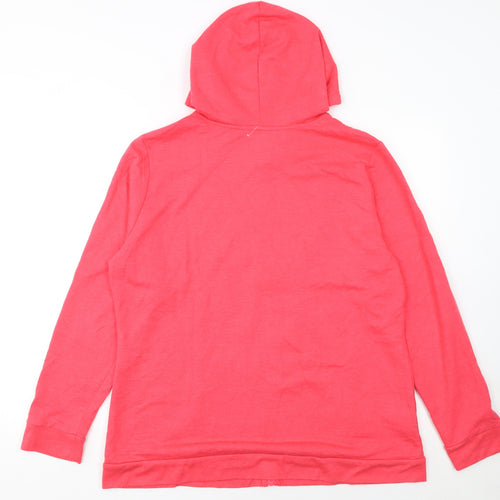 Eddie Bauer Women's Coral Full Zip Hoodie Size XL Cotton Blend