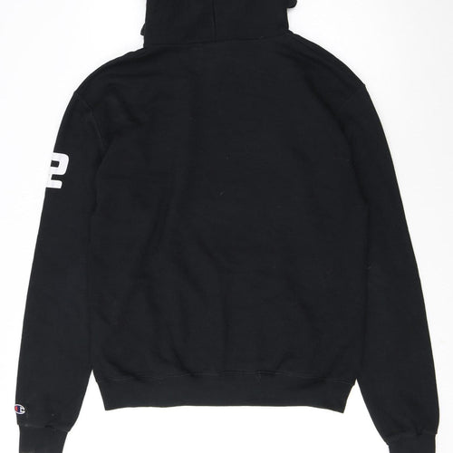 Champion Men's Black Football Graphic Pullover Hoodie Size M