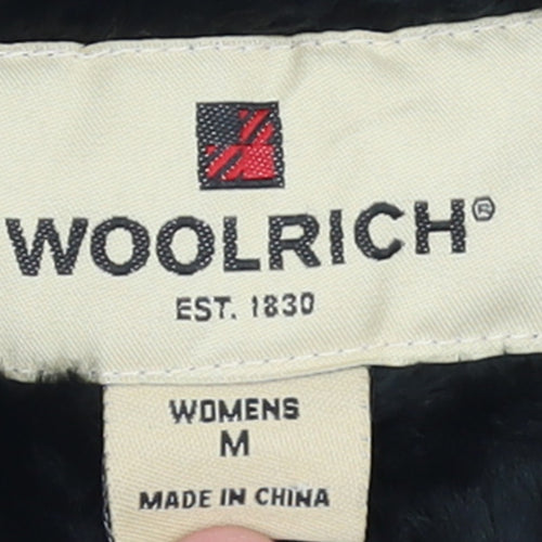 Woolrich Womens Beige Fleece Bodywarmer Waistcoat M Outdoor Patterned