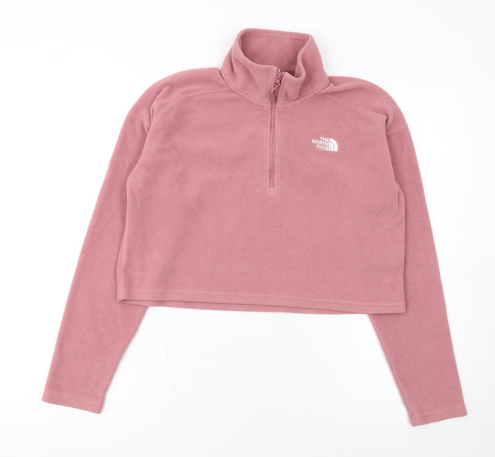The North Face Womens Pink Fleece Pullover Sweatshirt Medium