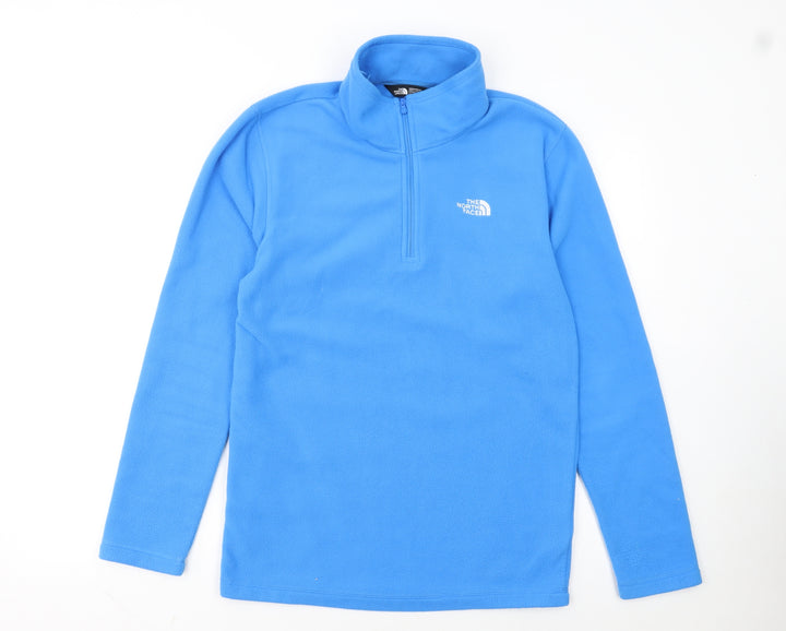 The North Face Men's Blue 1/4 Zip Fleece Pullover Sweatshirt Size S