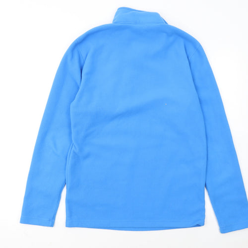 The North Face Men's Blue 1/4 Zip Fleece Pullover Sweatshirt Size S