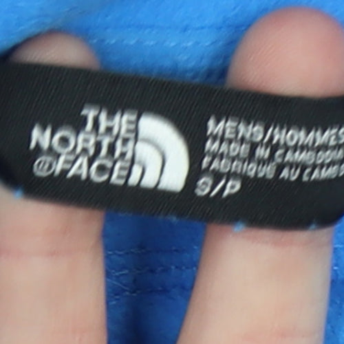 The North Face Men's Blue 1/4 Zip Fleece Pullover Sweatshirt Size S