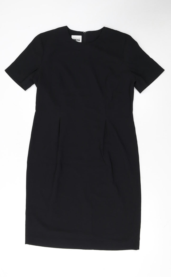 Leslie Fay Petite Women's Black Size 10 Sheath Dress