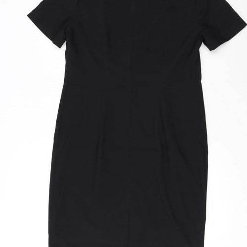 Leslie Fay Petite Women's Black Size 10 Sheath Dress