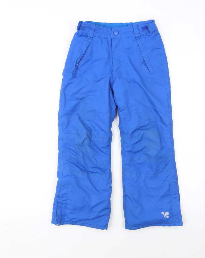 Muddy Puddles Boys Blue 5-6 Years Waterproof Snow Pants